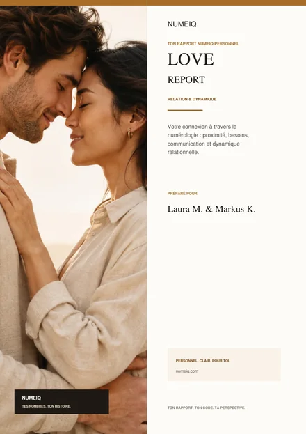 Vraies pages de prévisualisation du rapport démo NUMEIQ LOVE 1