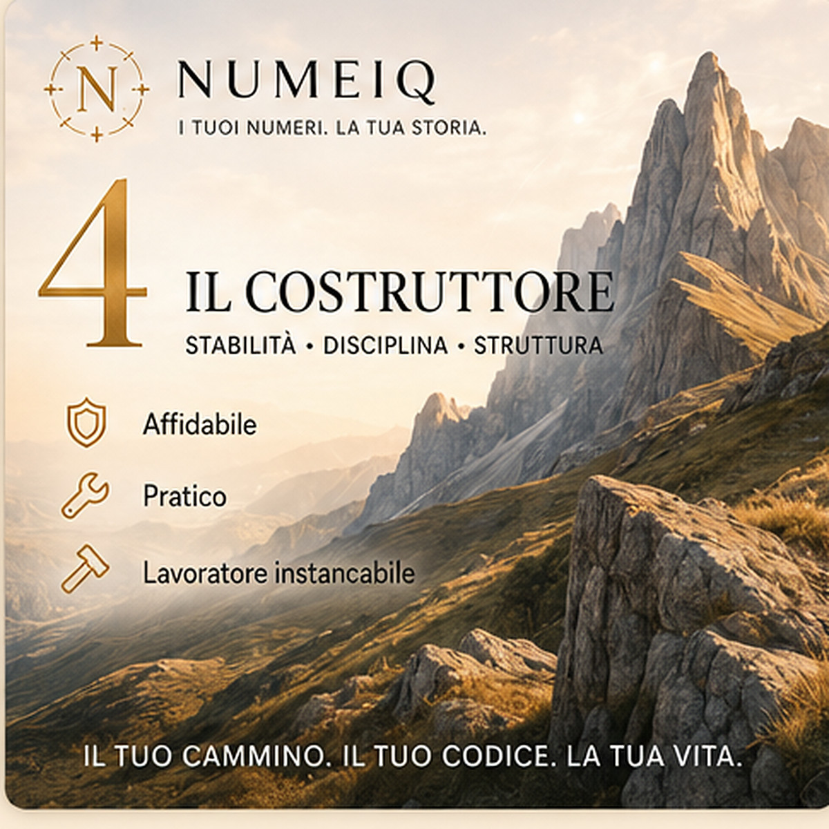 Numeri del percorso di vita 4